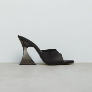 Zara High Heeled Methacrylate Sandals